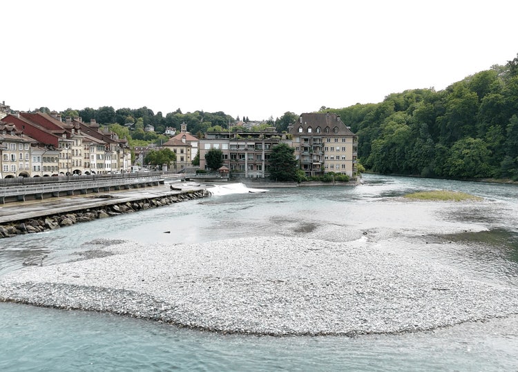 Drohnenaufnahme des Berner Mattequartiers.