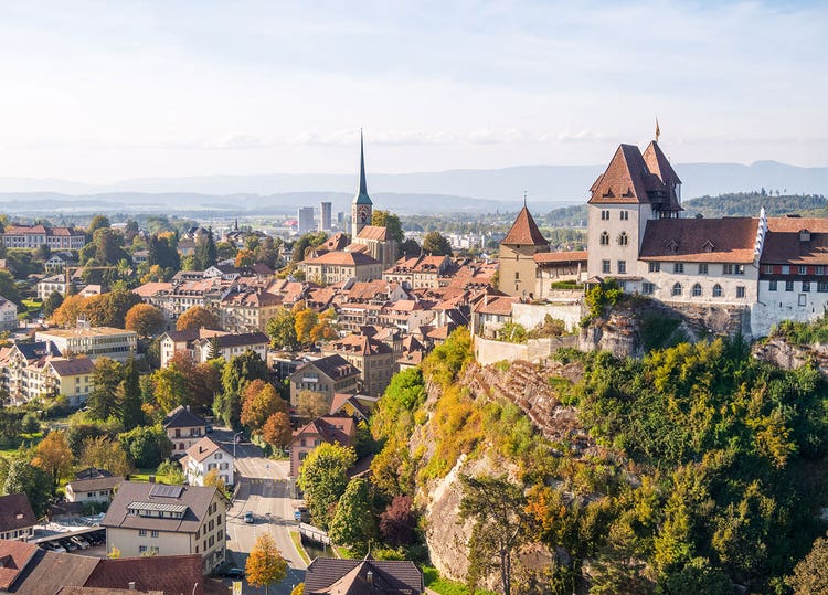 Aufnahme von der Stadt Burgdorf.